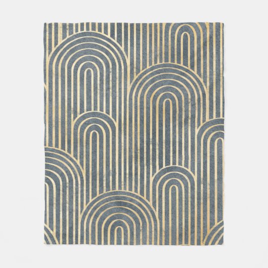 Kunstdecostijlontwerp luxe, naadloze vormgeving fleece deken (Voorkant)