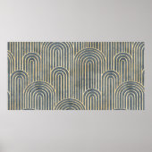 Kunstdecostijlontwerp luxe, naadloze vormgeving poster (Voorkant)