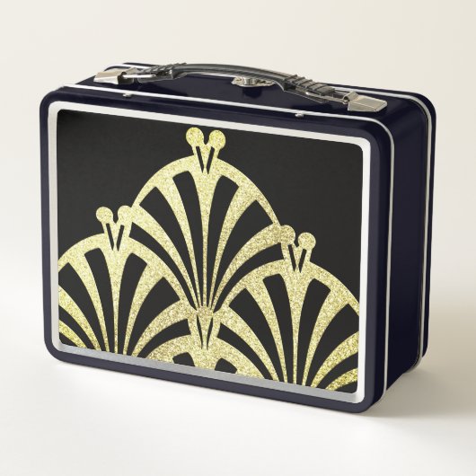 Kunstdecoventilatorpatroon zwart goud elegant vint (Achterkant)