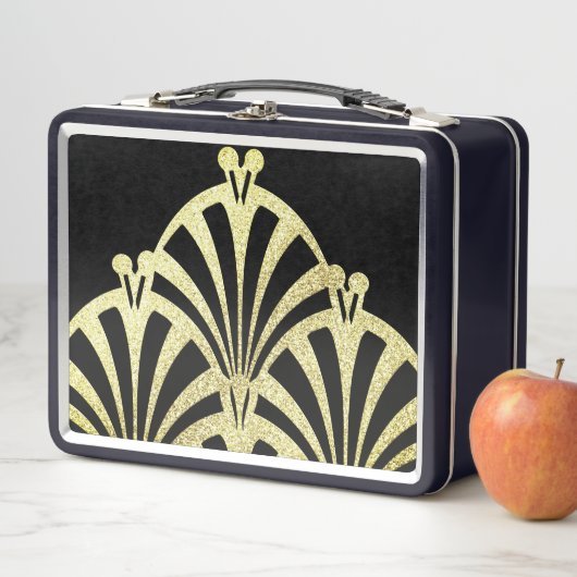 Kunstdecoventilatorpatroon zwart goud elegant vint (In situ)