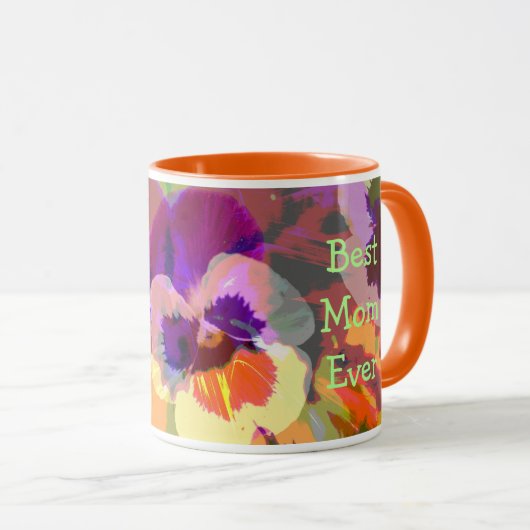 Kunstdeelvensters Aangepaste tekst Moederdag mok (Voorkant rechts)