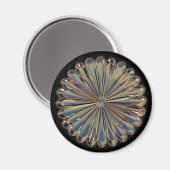 Kunstdef goudventilatoromhulsel metaal magneet (Voorkant / Achterkant)