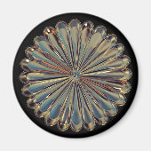 Kunstdef goudventilatoromhulsel metaal magneet (Voorkant)