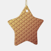 Kunstdegolfpatroon - metaalkoper gekleurd keramisch ornament (Rechts)