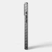 Kunstdegolfpatroon - metallisch zilver Case-Mate iPhone case (Achterkant / Links)