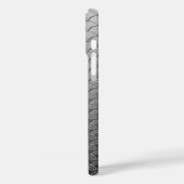 Kunstdegolfpatroon - metallisch zilver Case-Mate iPhone case (Achterkant / Links)