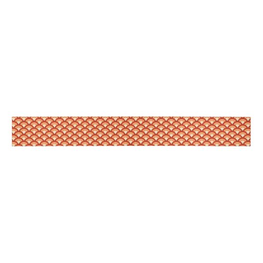 Kunstdegolfpatroon - tangerine sinaasappel grosgrain lint (Voorkant)