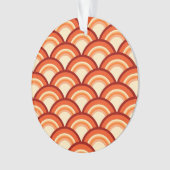 Kunstdegolfpatroon - tangerine sinaasappel ornament (voorkant)