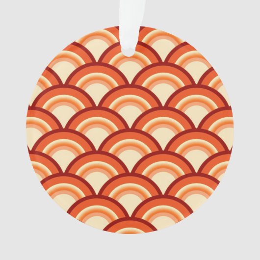 Kunstdegolfpatroon - tangerine sinaasappel ornament (voorkant)