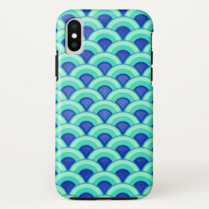 Kunstdegolfpatroon - turkooizen en kobalt Case-Mate iPhone case