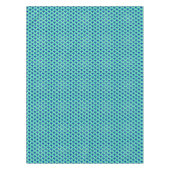 Kunstdegolfpatroon - turkooizen en kobalt tafelkleed (Voorkant)