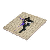 Kunstdekanters met  stijl tegeltje (Zijkant)