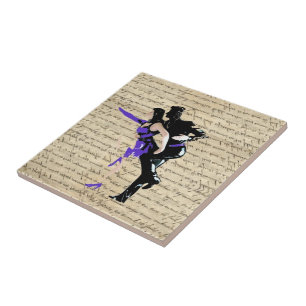 Kunstdekanters met  stijl tegeltje