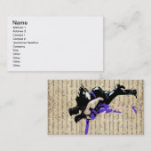 Kunstdekanters met stijl visitekaartje (Voorkant / Achterkant)