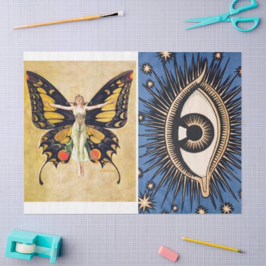 Kunstdeklaag-deklaagpapier van 1920 tissuepapier (Craft)