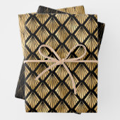 Kunstdeklaag voor gouden en zwarte inpakbladen inpakpapier vel (In situ)