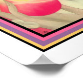 Kunstdeklaag voor meisjes en fruit poster (Hoek)