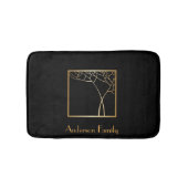 Kunstdeklare goudboom met lijst op zwart badmat (Voorkant)