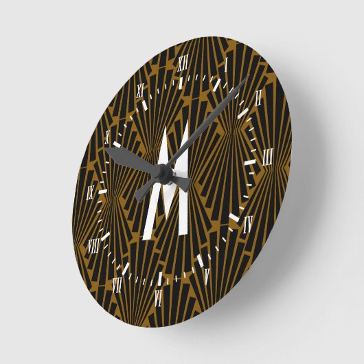 Kunstdekletsnans van 1920s ronde klok (Hoek)