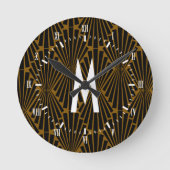 Kunstdekletsnans van 1920s ronde klok (Voorkant)