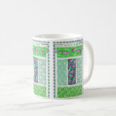 Kunstdepapegaai oerwoud tropisch papier koffiemok (Voorkant rechts)