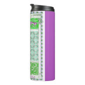 Kunstdepapegaai oerwoud tropisch papier thermosbeker (Geroteerd rechts)