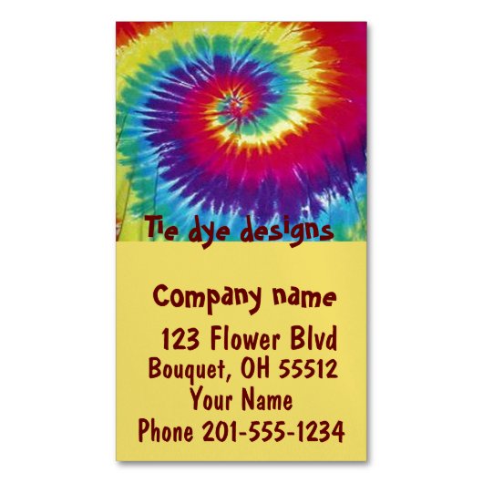 Kunstdesign Magnetisch Visitekaartje (Voorkant Verticaal)