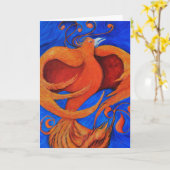 kunstdesigner cards begroeting Phoenix Kaart (Gele Bloem)
