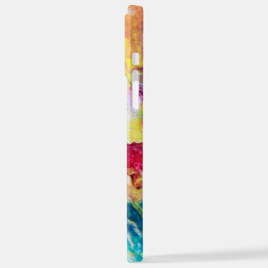 Kunstdetails Abstracte schilderwas- iPhone Hoesje (Linkerkant)