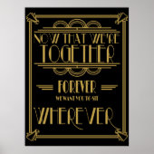 Kunstdezetplan bruiloft poster (Voorkant)