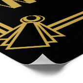 Kunstdezetplan bruiloft poster (Hoek)