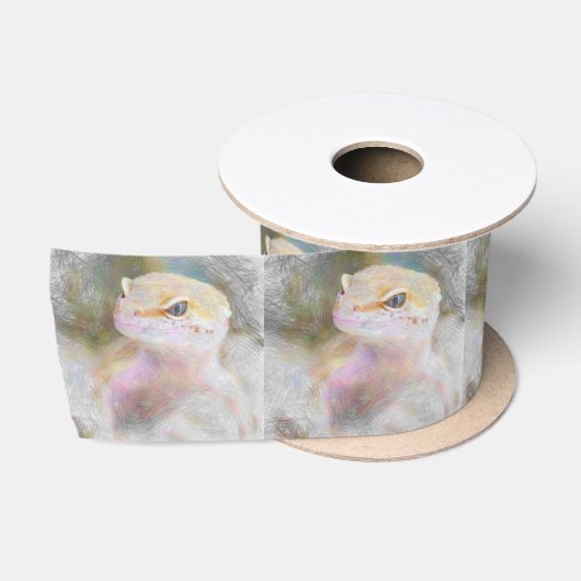 kunstdier gekko satijnen lint (Spoel)