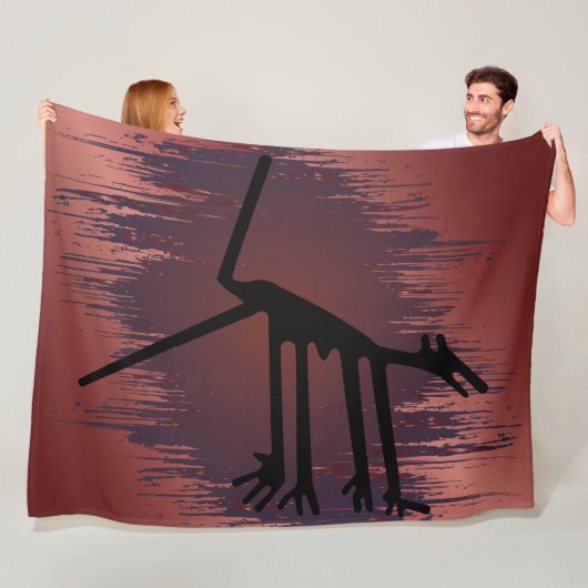 Kunstdieren op basis van planten - oud rood dier fleece deken (In situ)