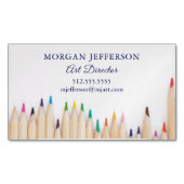 Kunstdirecteur Kunstmatige Studio Galerij met gekl Magnetisch Visitekaartje (Voorkant)