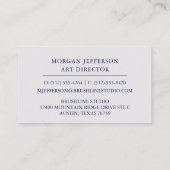 Kunstdirecteur Kunstmatige Studio Galerij met gekl Visitekaartje (Achterkant)