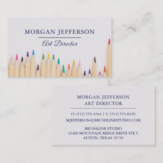 Kunstdirecteur Kunstmatige Studio Galerij met gekl Visitekaartje (Voorkant / Achterkant)