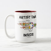 KunstDNA Inside (DNA-replicatie) Tweekleurige Koffiemok (Links)