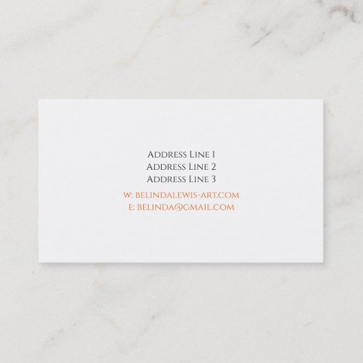 kunstdocent | Sepia Visitekaartje (Achterkant)