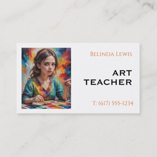 kunstdocent | Sepia Visitekaartje (Voorkant)