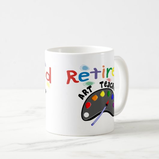 Kunstdocentenkaarten in ruste en cadeautjes koffiemok (Voorkant rechts)