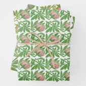 Kunstdr. roze waslappen inpakpapier vel (In situ)