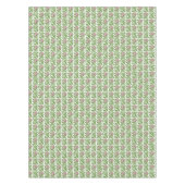 Kunstdr. roze waslappen tafelkleed (Voorkant)