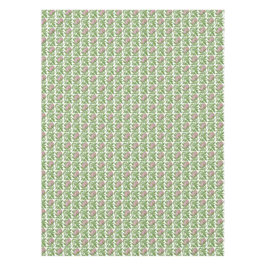 Kunstdr. roze waslappen tafelkleed (Voorkant)