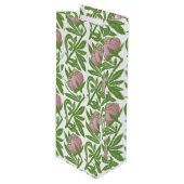 Kunstdr. roze waslappen wijn cadeautas (Voorkant Gekanteld)