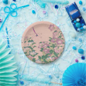 kunstdragonfly en bloemen schilderen papieren bordje (Feest)