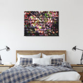Kunstdruiven op blad canvas afdruk (Insitu (Slaapkamer))