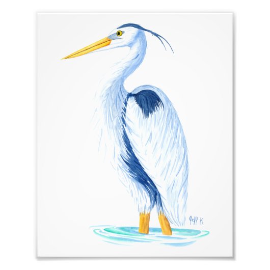 Kunstdruk - Great Blue Heron Foto Afdruk (Voorkant)