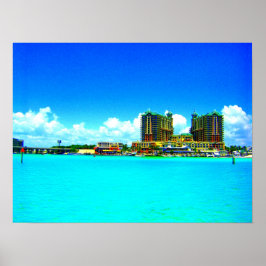 Kunstdruk in het hotel Emerald Grande Destin Flori Poster