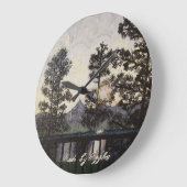 Kunstdruk op de muurklok van "A Light Ghear" Grote Klok (Hoek)