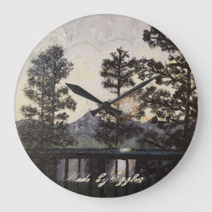 Kunstdruk op de muurklok van "A Light Ghear" Grote Klok